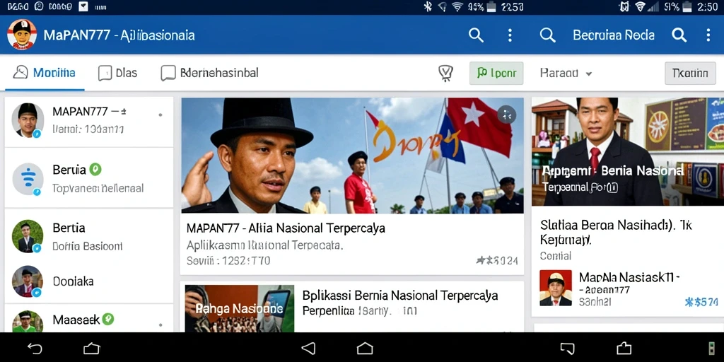 Tampilan antarmuka MAPAN777 yang informatif dan menarik.