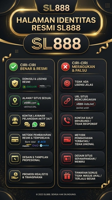 Tampilan kanal resmi sl888
